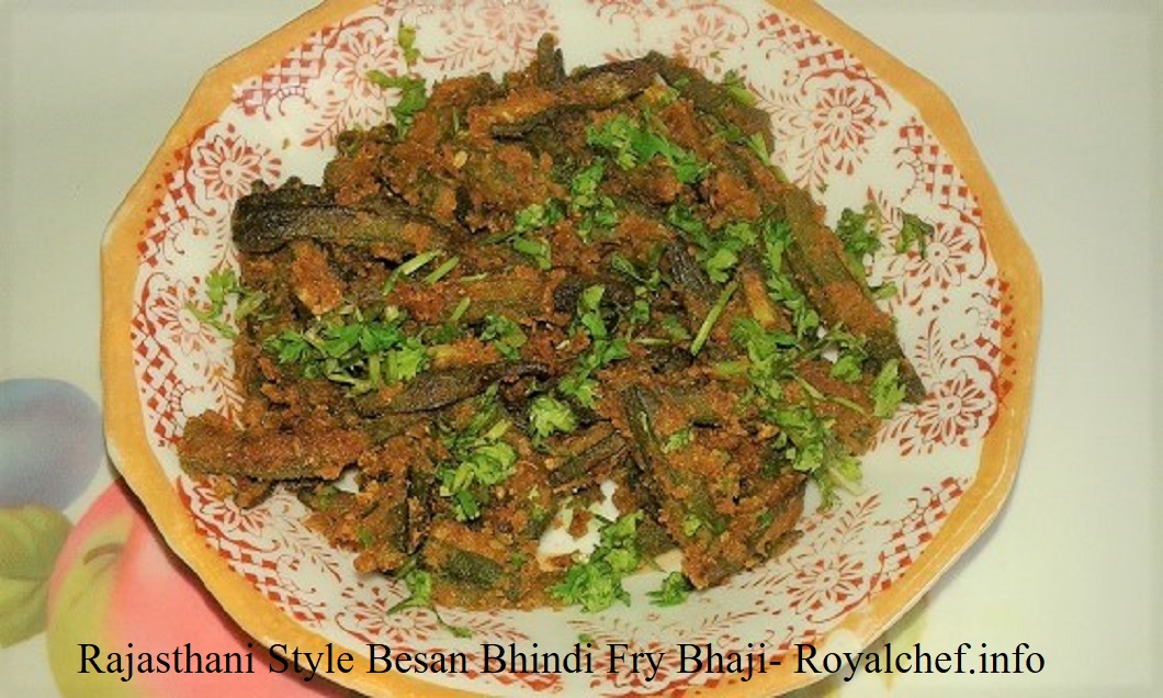 Rajasthani Style Crispy Besan Bhindi Fry Bhaji