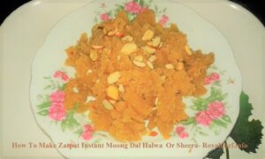 Quick Instant Moong Dal Halwa Or Sheera 