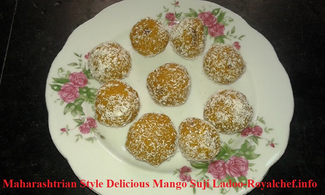 Maharashtrian Kokani Style Delicious Mango Suji Ladoo