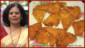 Tasty Crispy Potato Tikona Bites For Starter Or NashtaRecipe