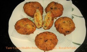 Tasty Crispy Healthy Poha Batata Kachori 