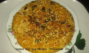 Instant Suji Veg Handvo