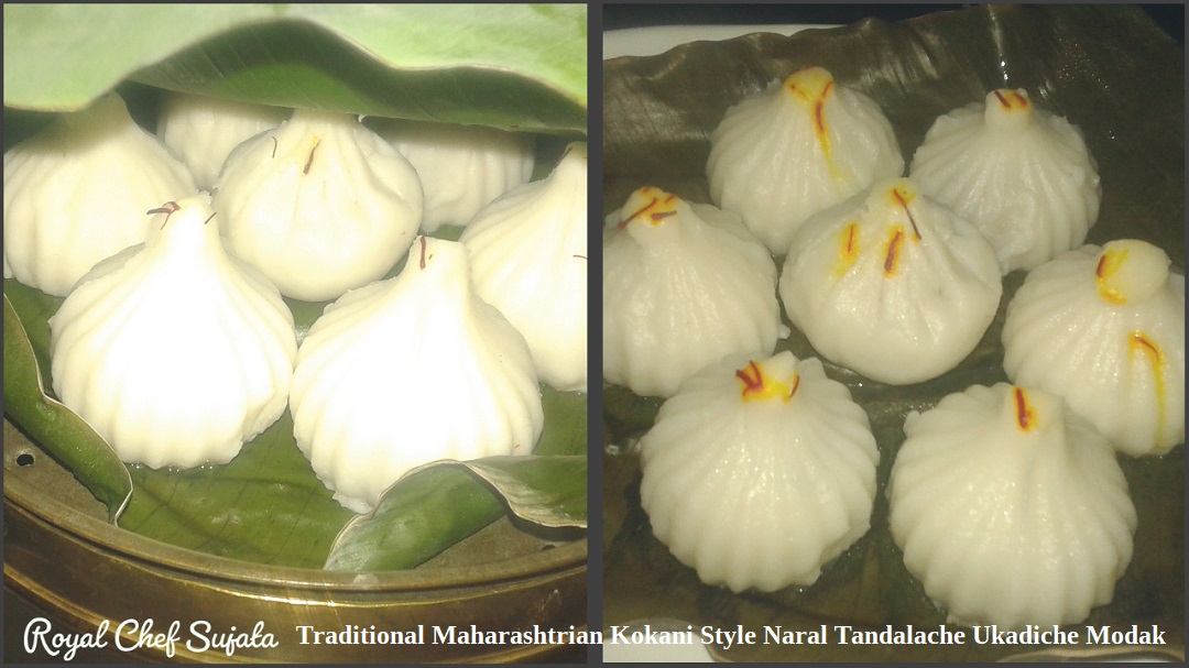 Traditional Kokani Style Naral Tandalache Ukadiche Modak