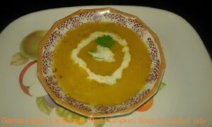 Garma Garam Lal Bhopla (Red Pumpkin) Soup 