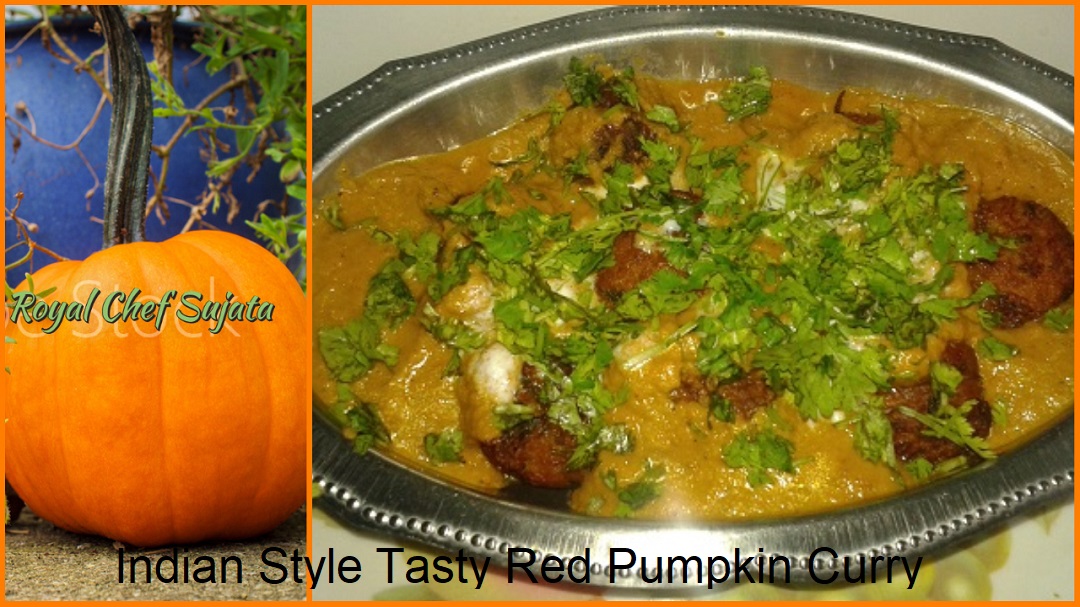 Indian Style Tasty Red Pumpkin Curry