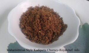 Maharashtrian Style Kadipatta Churney