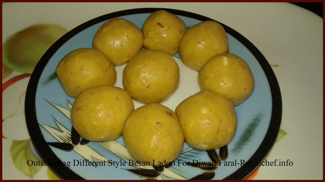Outstanding Different Style Besan Ladoo For Diwali Faral