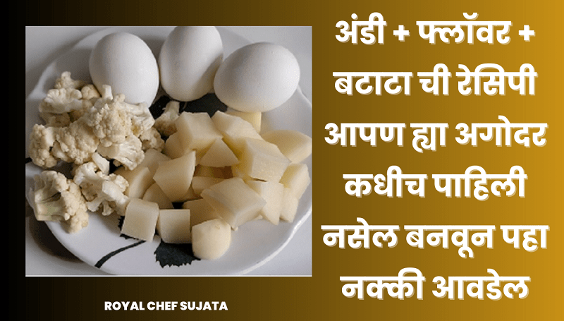 Egg Batata Cauliflower Bhaji Gravy