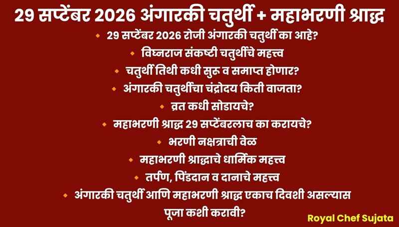 Angarki Chaturthi & Maha Bharani Shraddha 2026