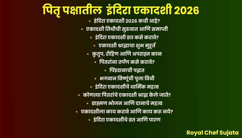 Pitru Paksha Indira Ekadashi 2026
